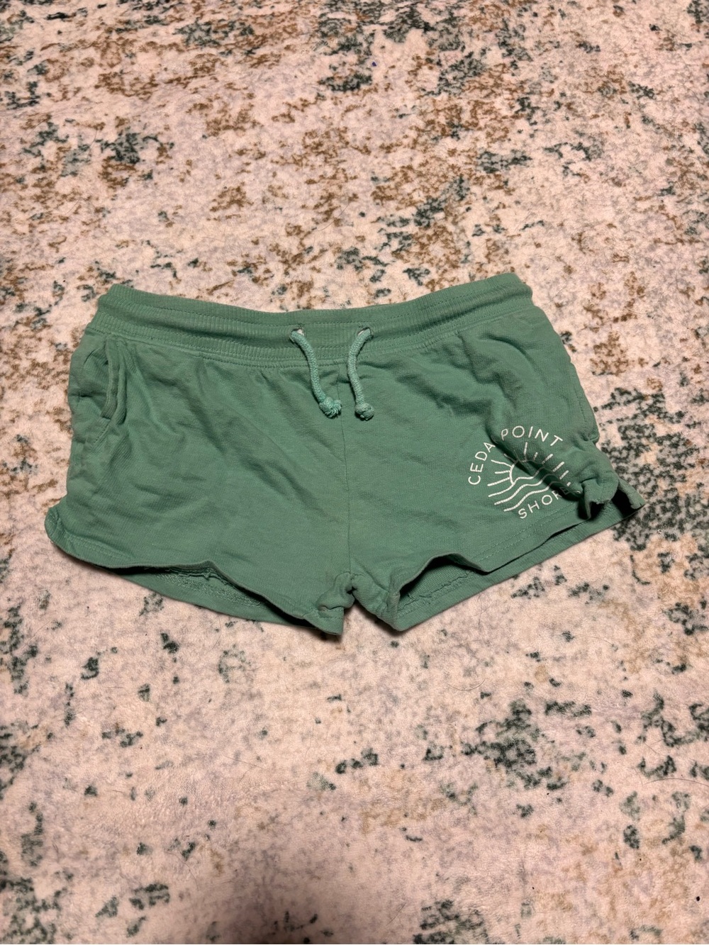 Kids Green Drawstring Lounge Bottoms